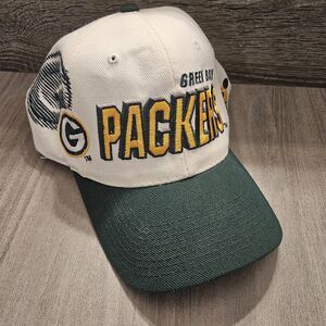 Vintage 90s Sports Specialties Pro Line GREEN BAY PACKERS Snapback Hat • NFL Cap